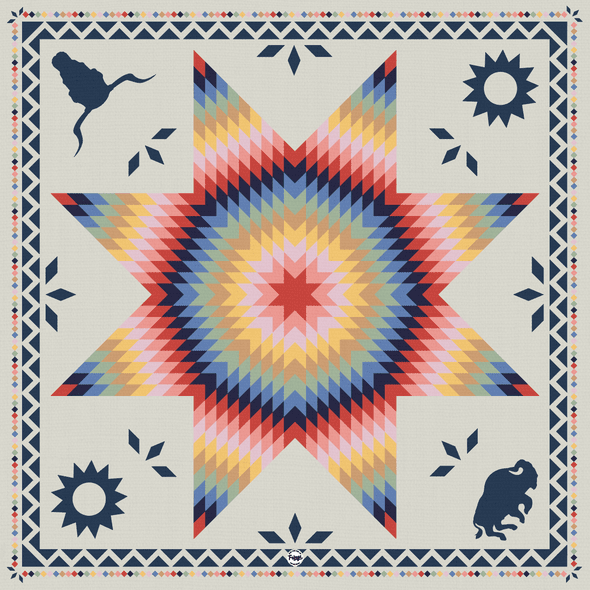 Sun Star Quilt Bandana from Fringe Scarves - High Call Outfitters