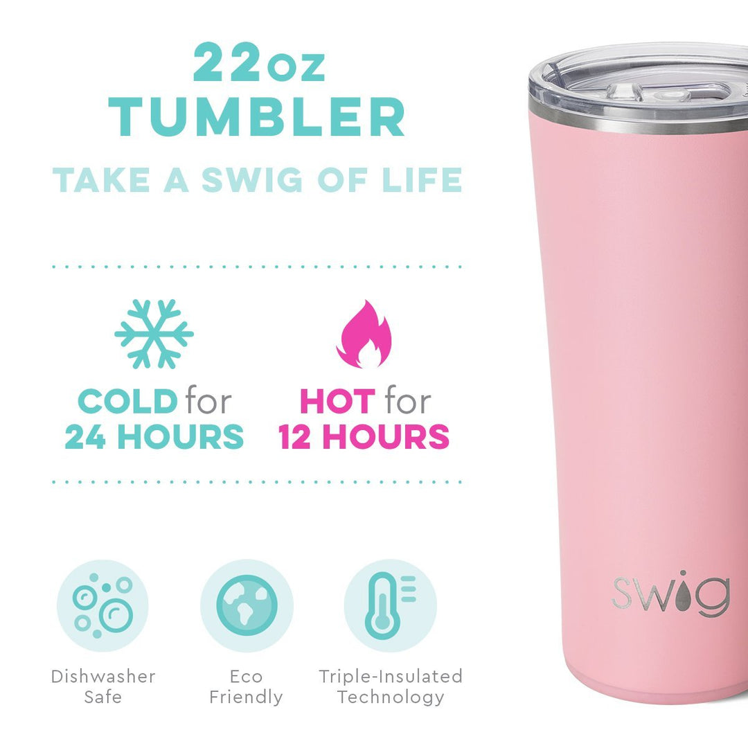 Swig 22oz Matte Blush Tumbler