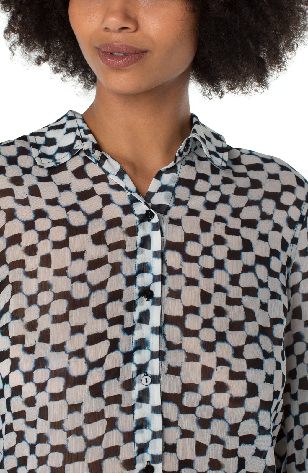 Painted Checks Blouse from Liverpool