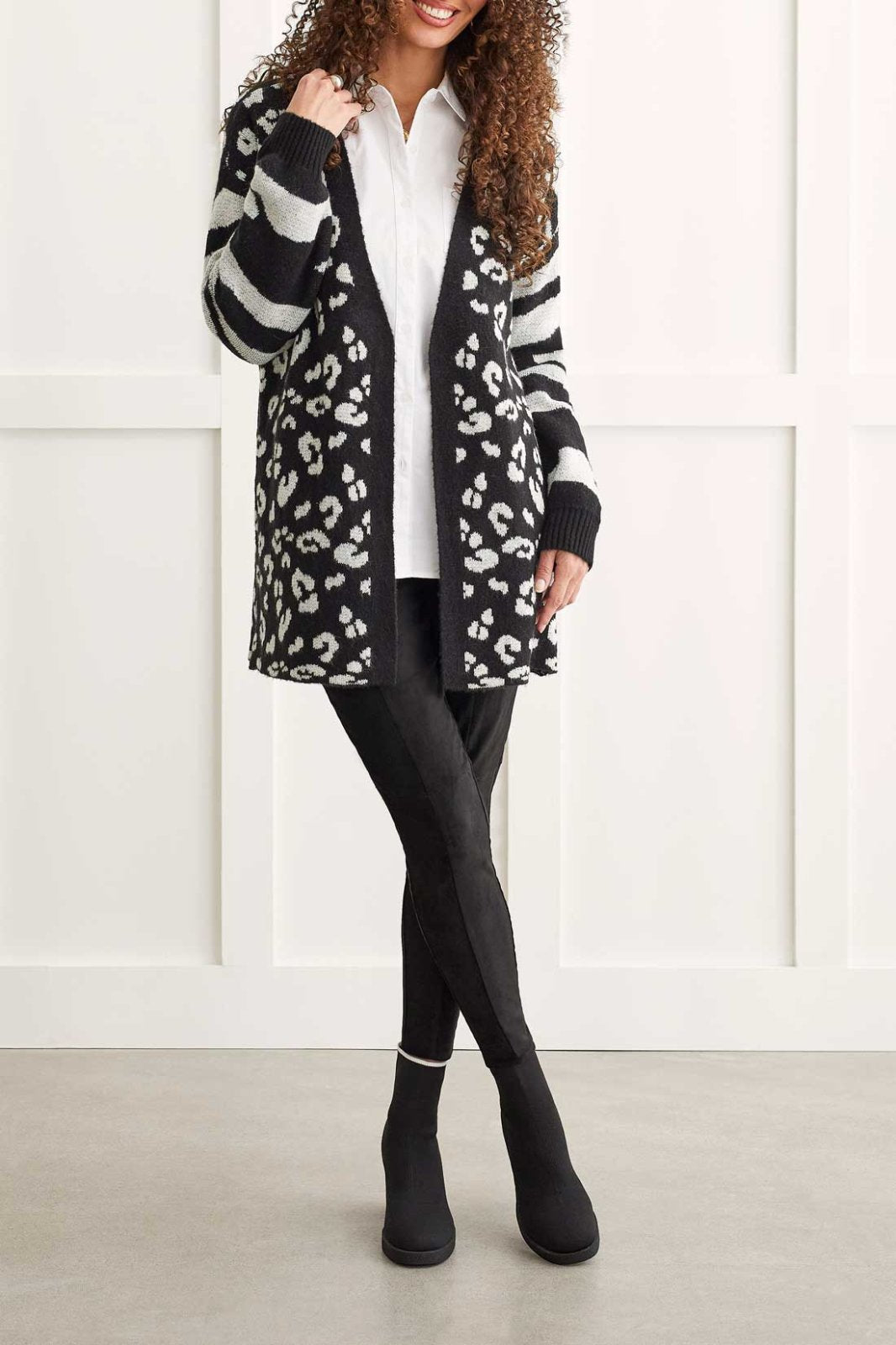 Mixed Animal Print Cardigan from Tribal