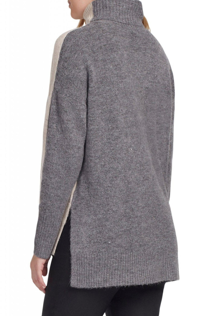 Long Sleeve Color Block Turtleneck Sweater from Tribal - High Call Outfitters