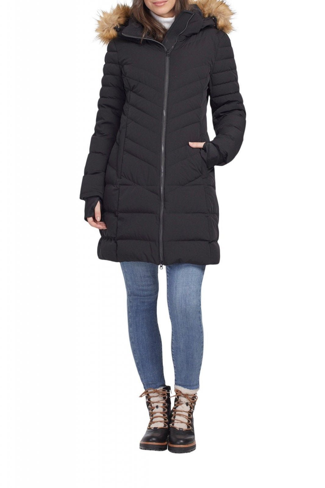 Puffer Jacket with Removable Hood from Tribal - High Call Outfitters