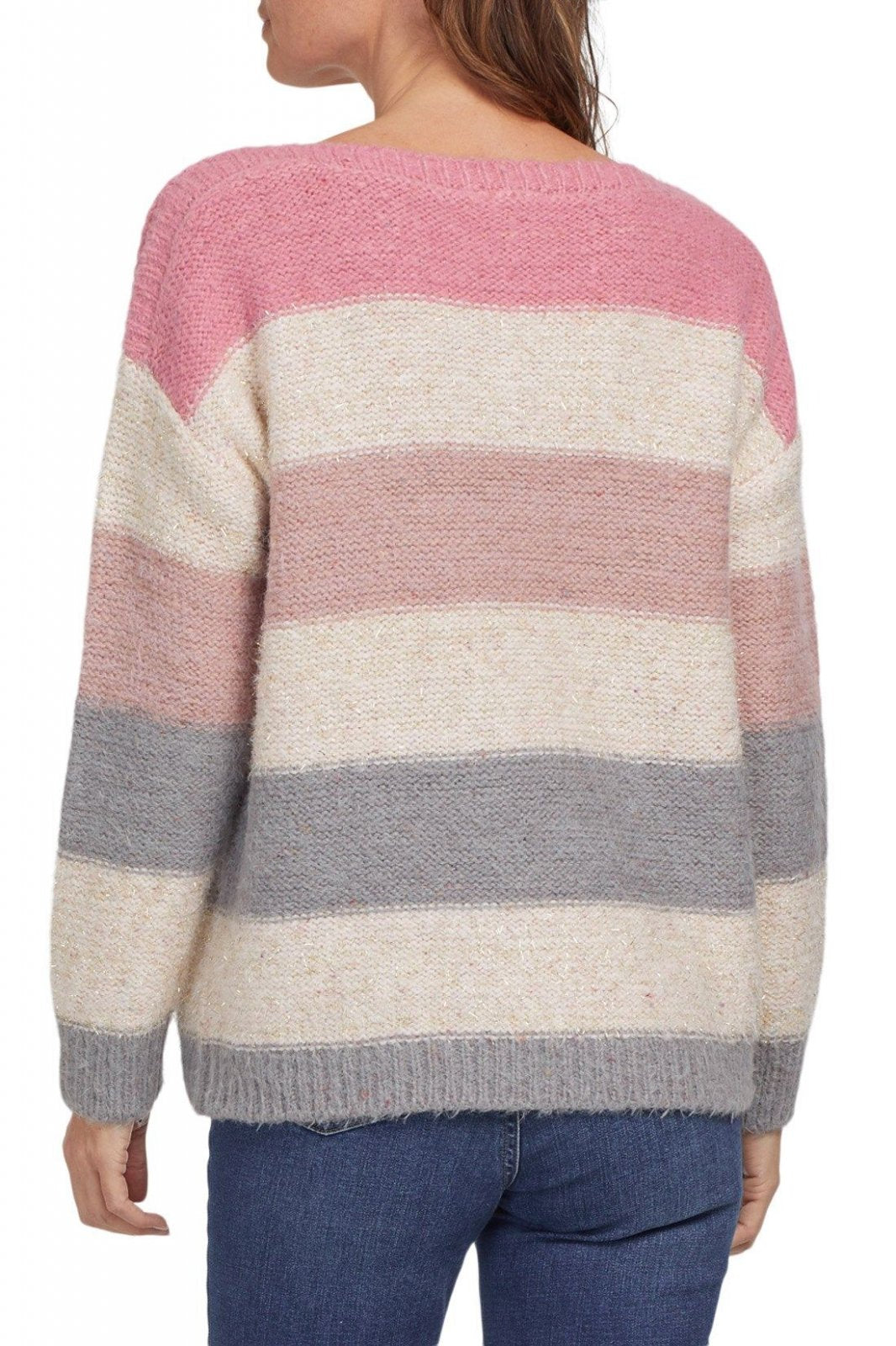 Striped Boatneck Sweater from Tribal
