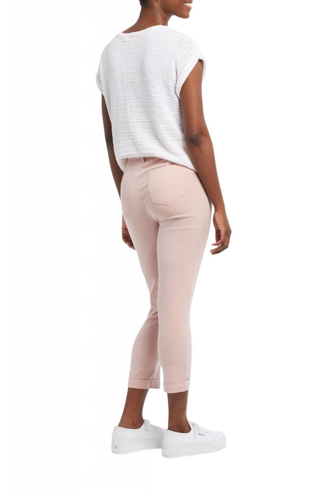 5 Pocket Pull On Cuffed Capri from Tribal