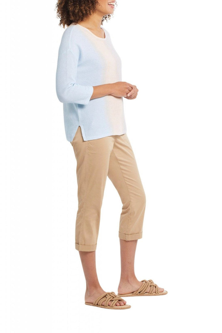 Ombre 3/4 Sleeve Lightweight Sweater from Tribal