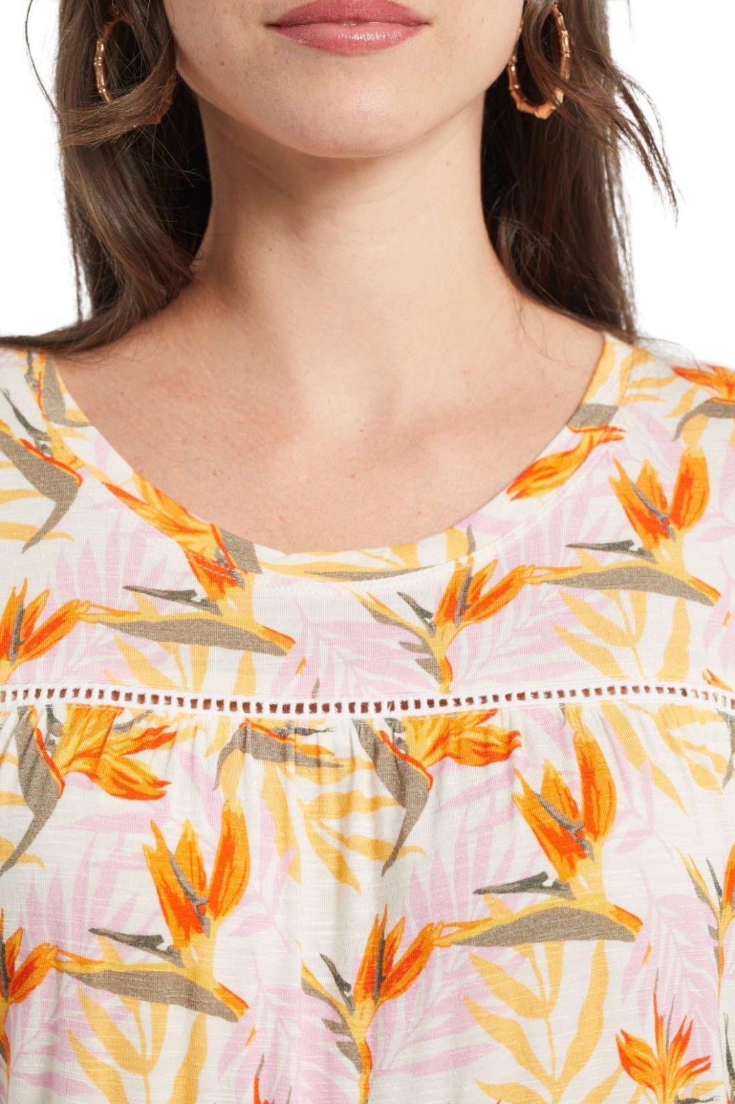 Cap Sleeve Printed Top from Tribal