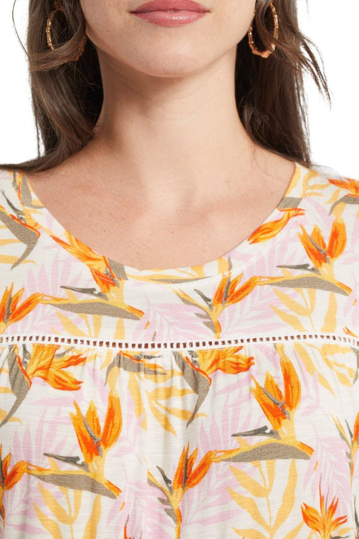 Cap Sleeve Printed Top from Tribal