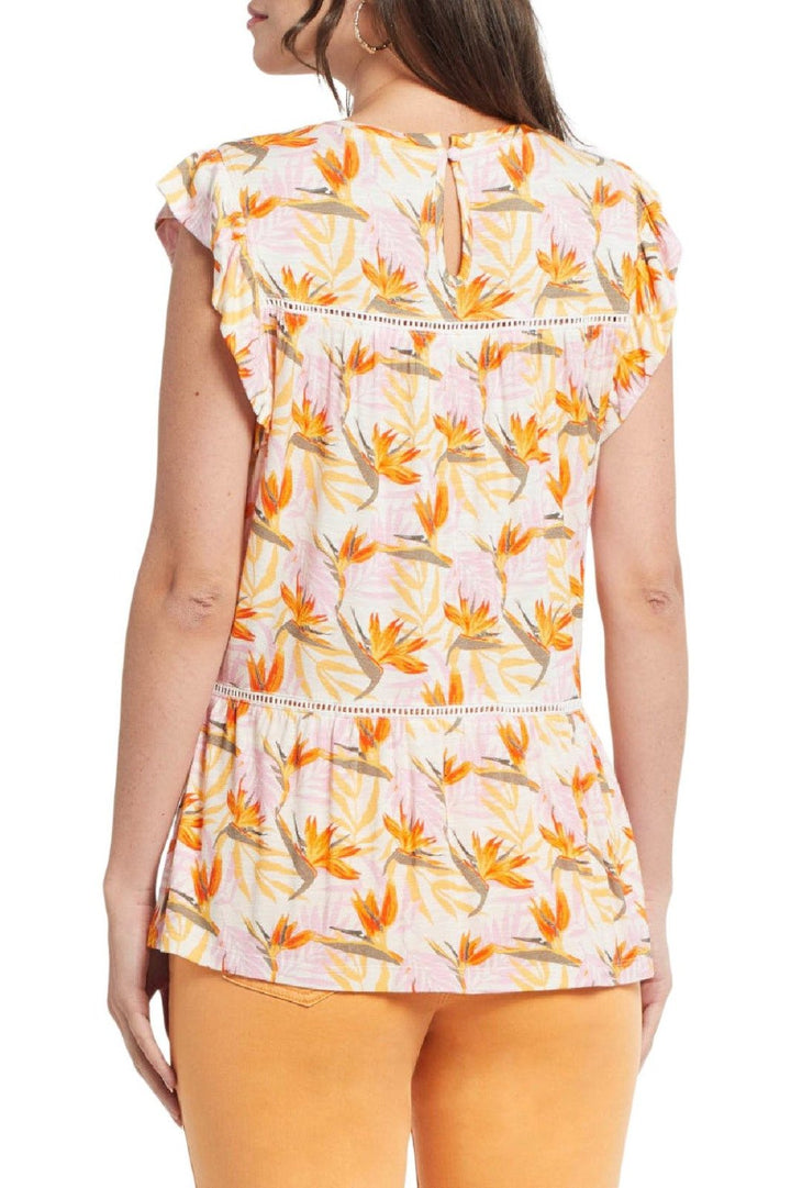Cap Sleeve Printed Top from Tribal