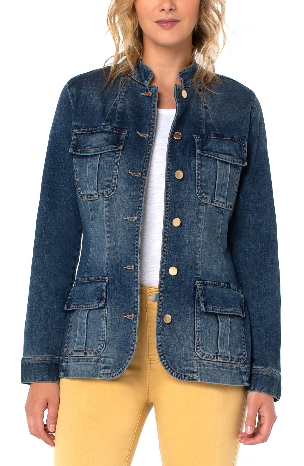 Seamed Jacket with Patch Pockets from Liverpool