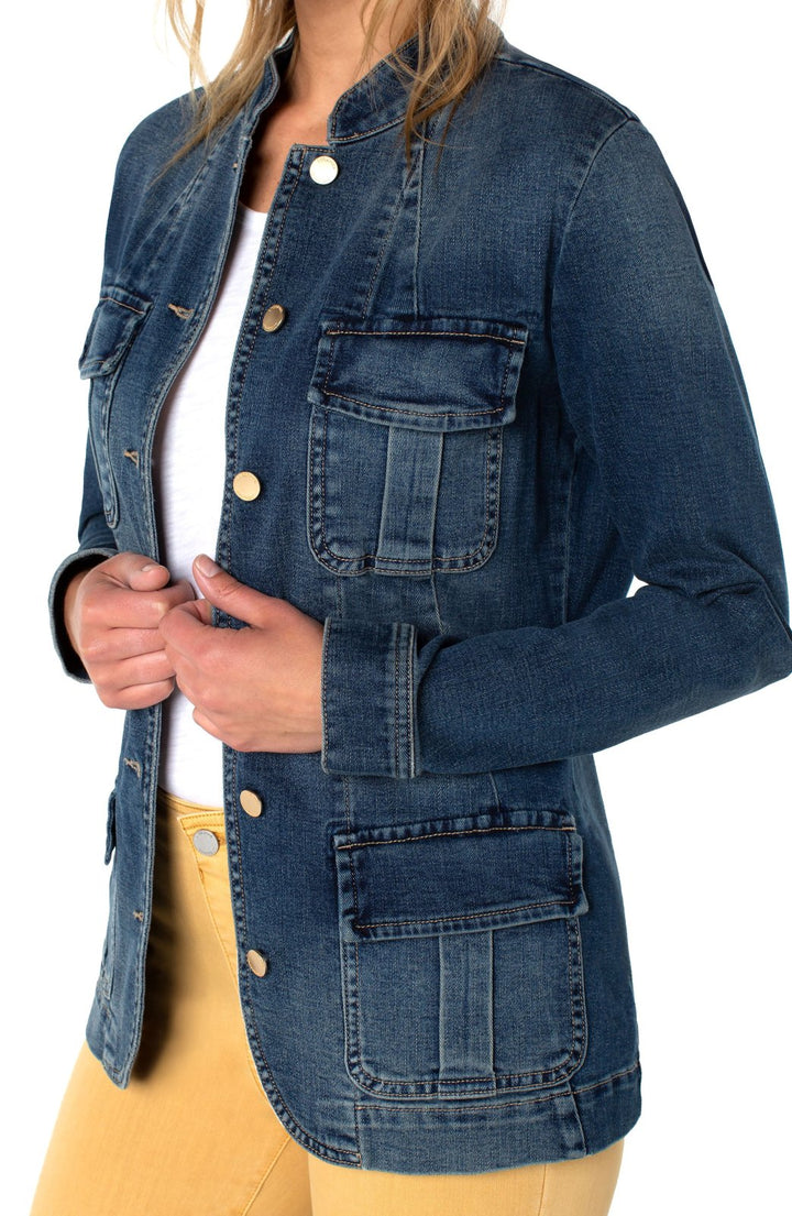 Seamed Jacket with Patch Pockets from Liverpool