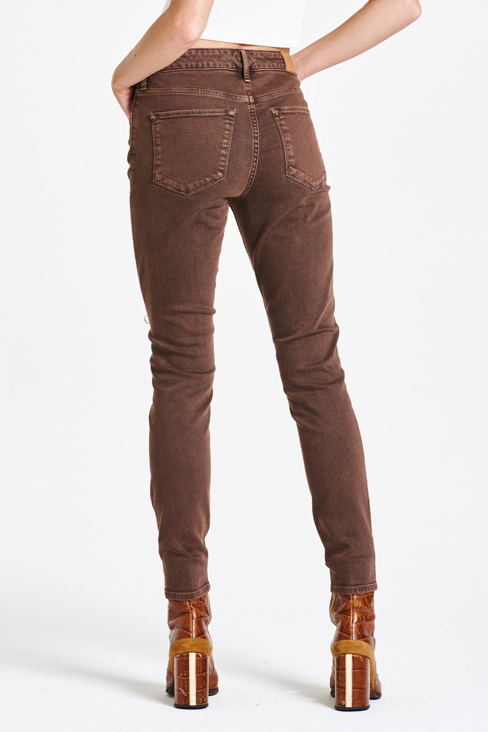 Gisele Dark Oak High Rise Anke Skinny from Dear John - High Call Outfitters