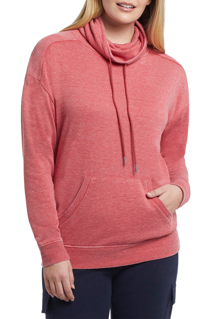 Drawstring Cowl Neck Top from Tribal