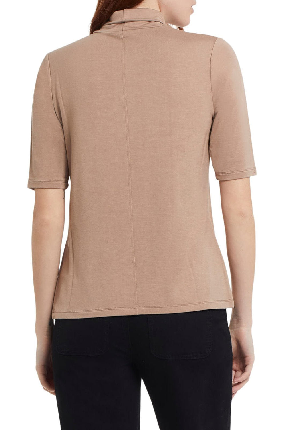Mock Neck Elbow Sleeve Top from Tribal - High Call Outfitters