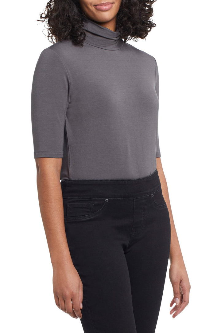 Mock Neck Elbow Sleeve Top from Tribal