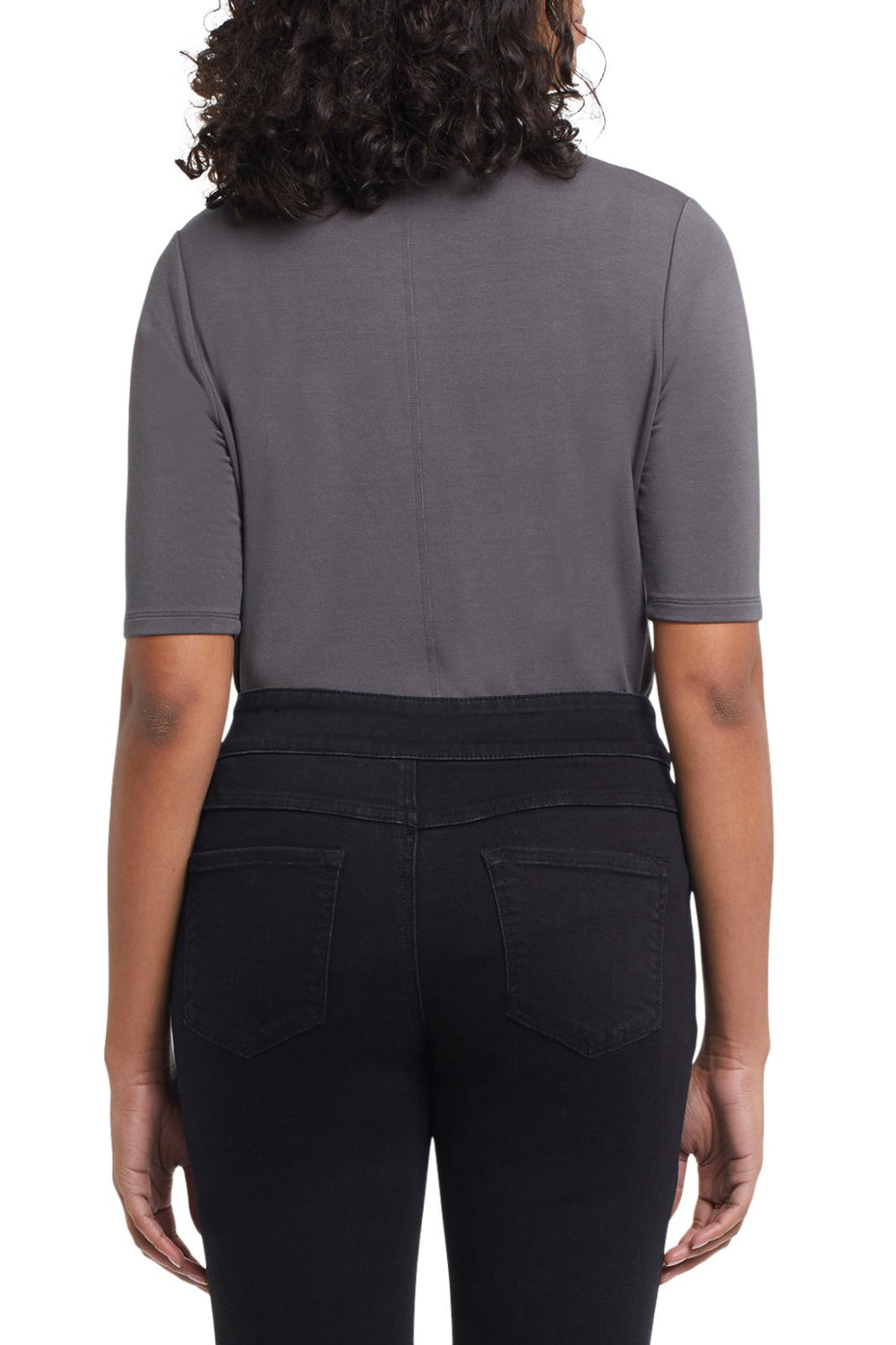 Mock Neck Elbow Sleeve Top from Tribal - High Call Outfitters