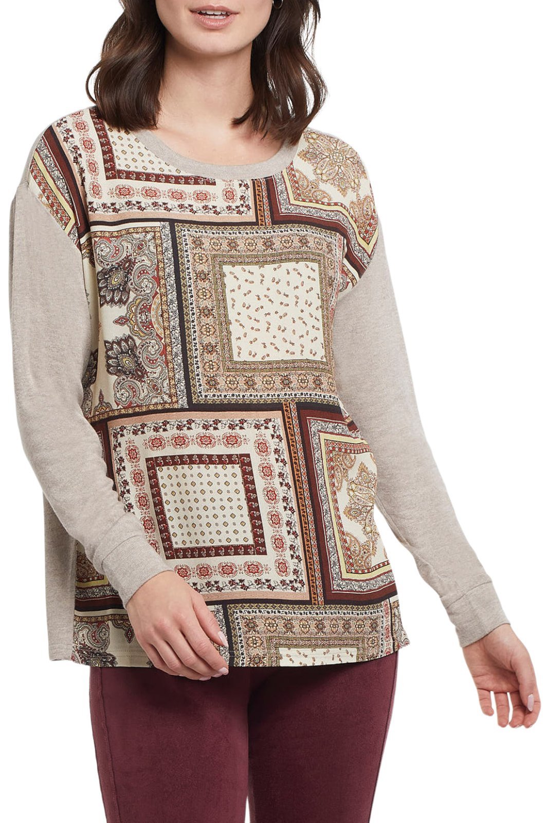 Patchwork Top from Tribal - High Call Outfitters