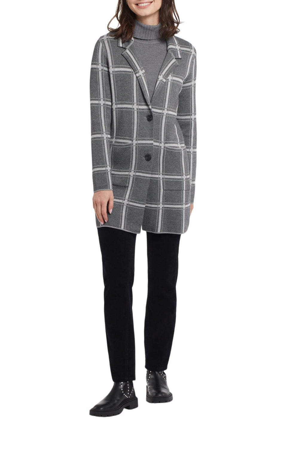 Plaid Car Coat from Tribal - High Call Outfitters
