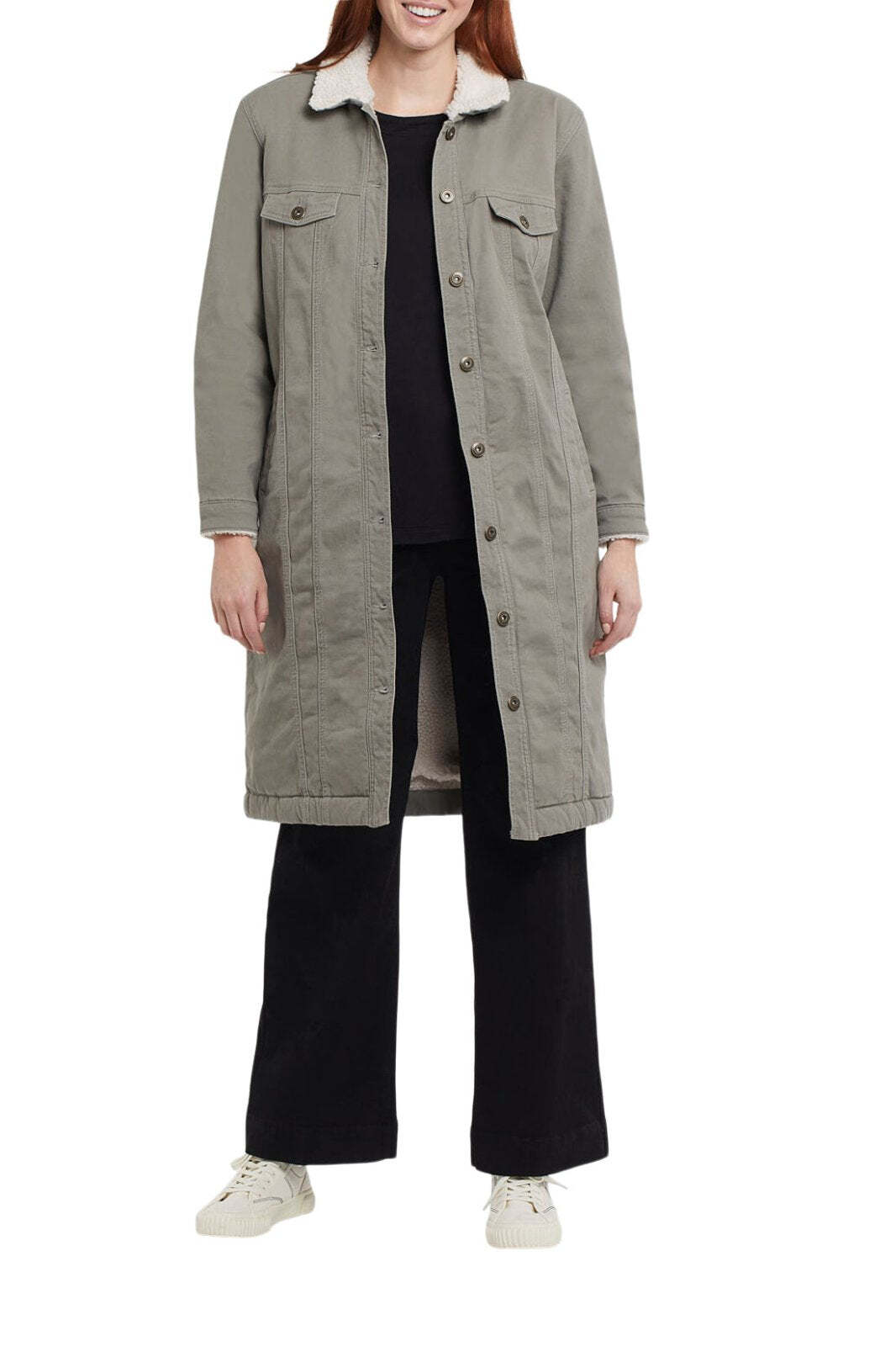 Long Sherpa Lined Duster from Tribal - High Call Outfitters