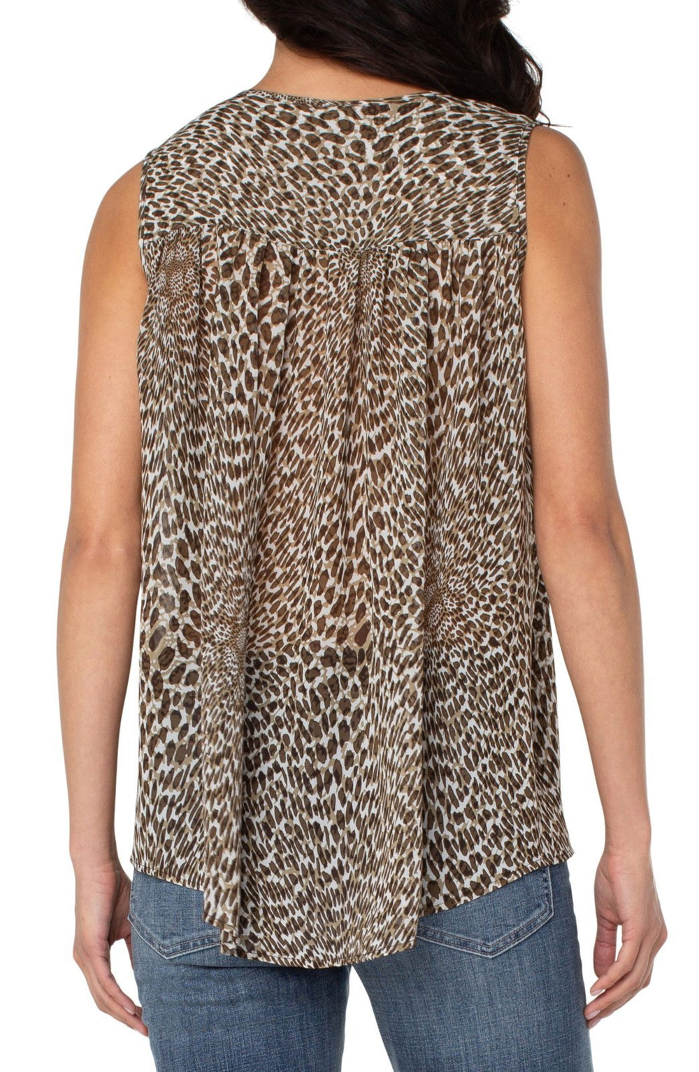 Leopard Print Sleeveless Top from Liverpool - High Call Outfitters