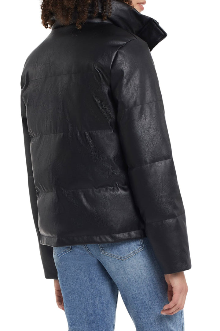 Faux Leather Puffer Jacket from Tribal