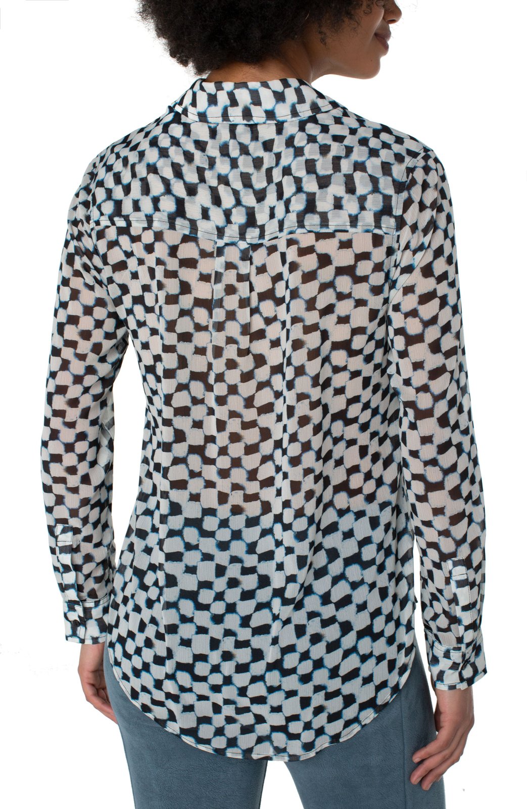 Painted Checks Blouse from Liverpool