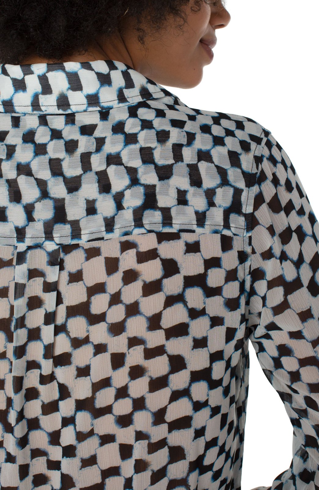 Painted Checks Blouse from Liverpool