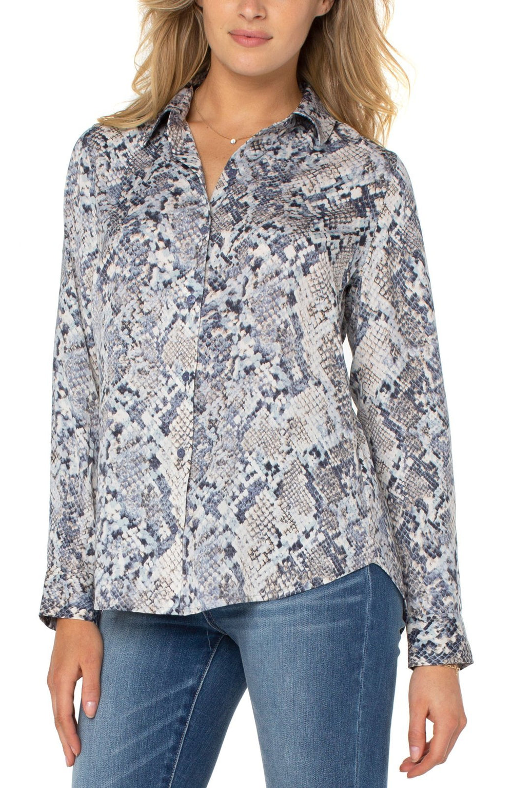 Snake Print Button Front from Liverpool - High Call Outfitters