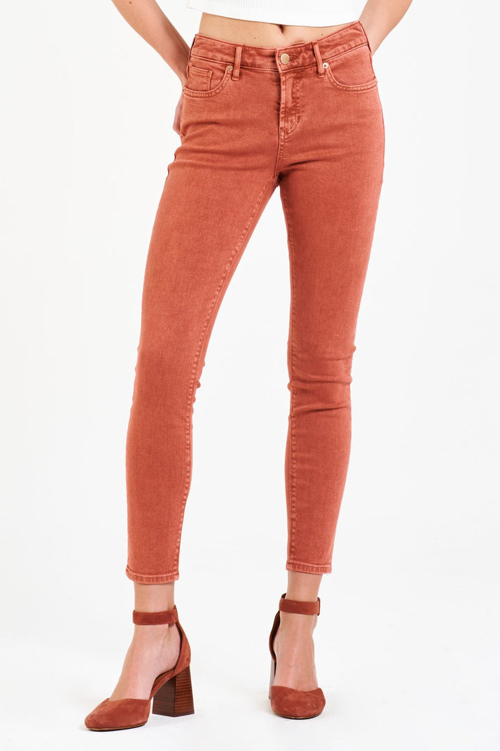 Gisele Mellow Mauve High Rise Anke Skinny from Dear John
