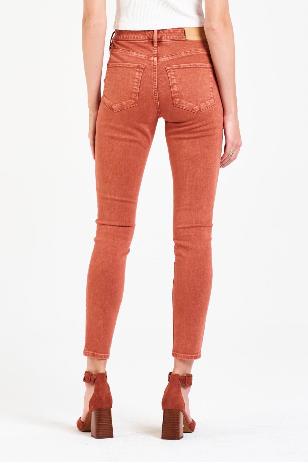 Gisele Mellow Mauve High Rise Anke Skinny from Dear John