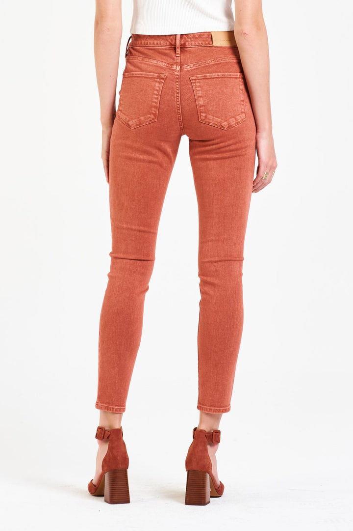 Gisele Mellow Mauve High Rise Anke Skinny from Dear John