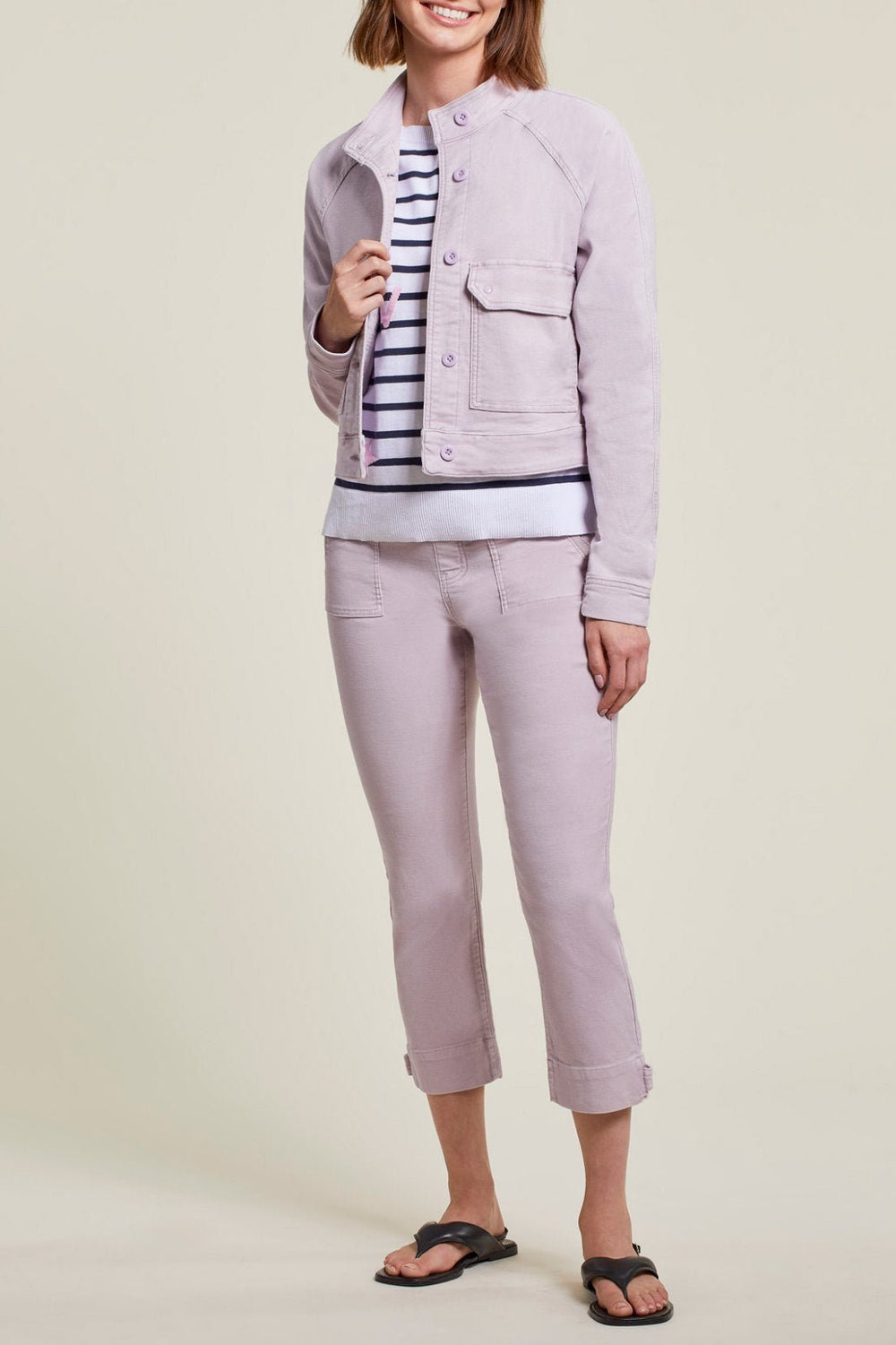 Raglan Button Front Jacket from Tribal - High Call Outfitters