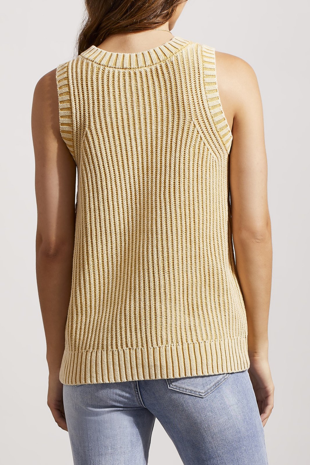 Sleeveless Ribbed Sweater from Tribal