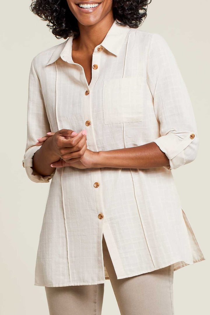 Seamed Roll Tab Sleeve Tunic from Tribal