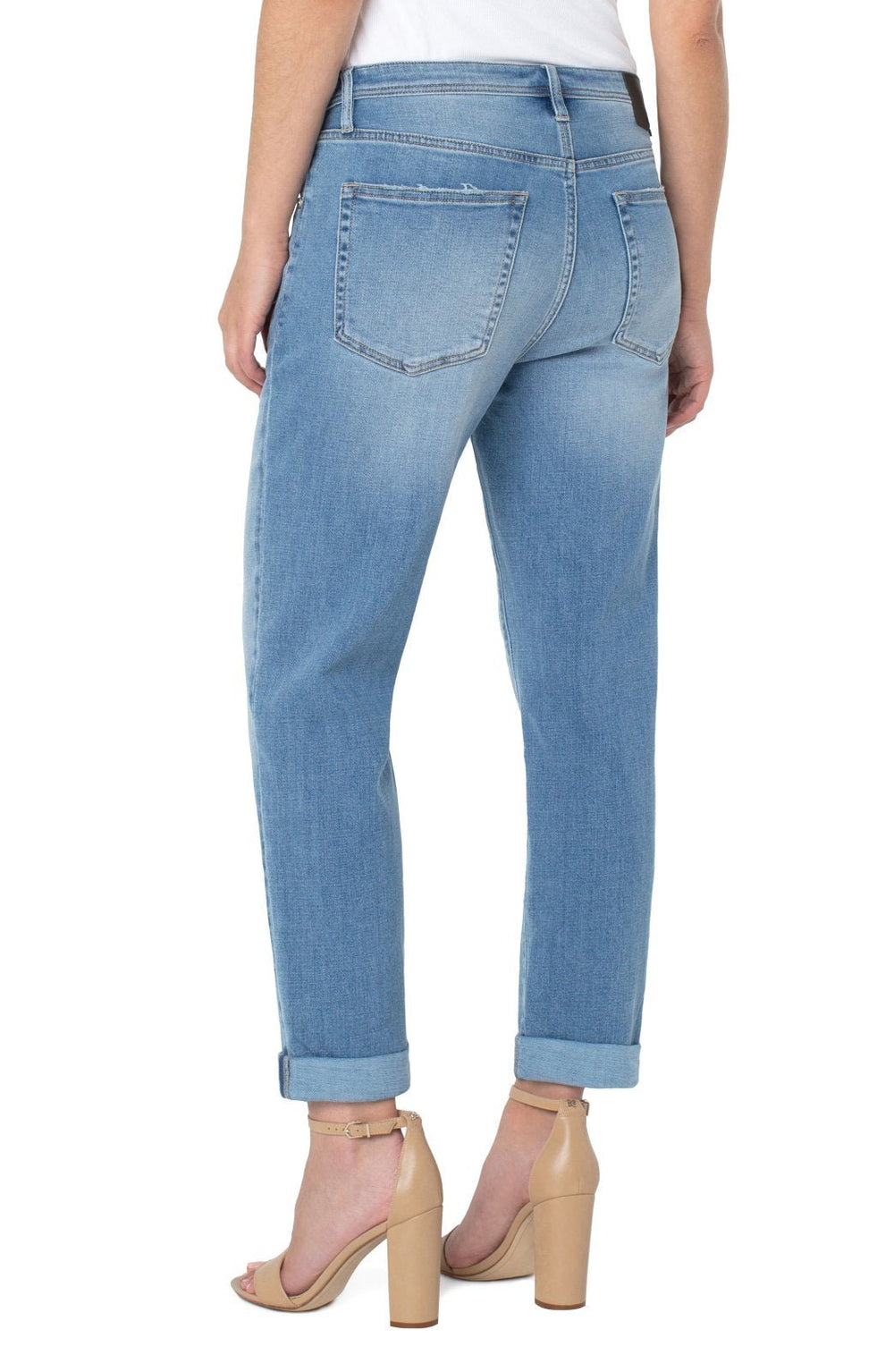 Keeper Boyfriend Rolled Cuff Denim from Liverpool - High Call Outfitters
