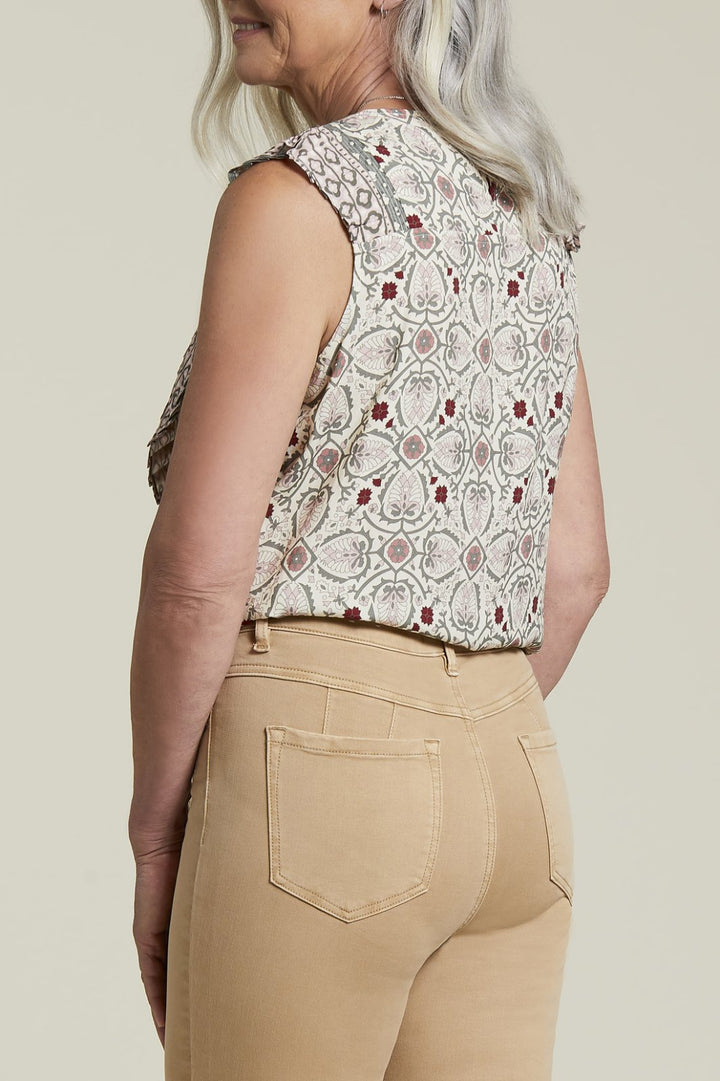 Tie Front with Ruffles Top from Tribal