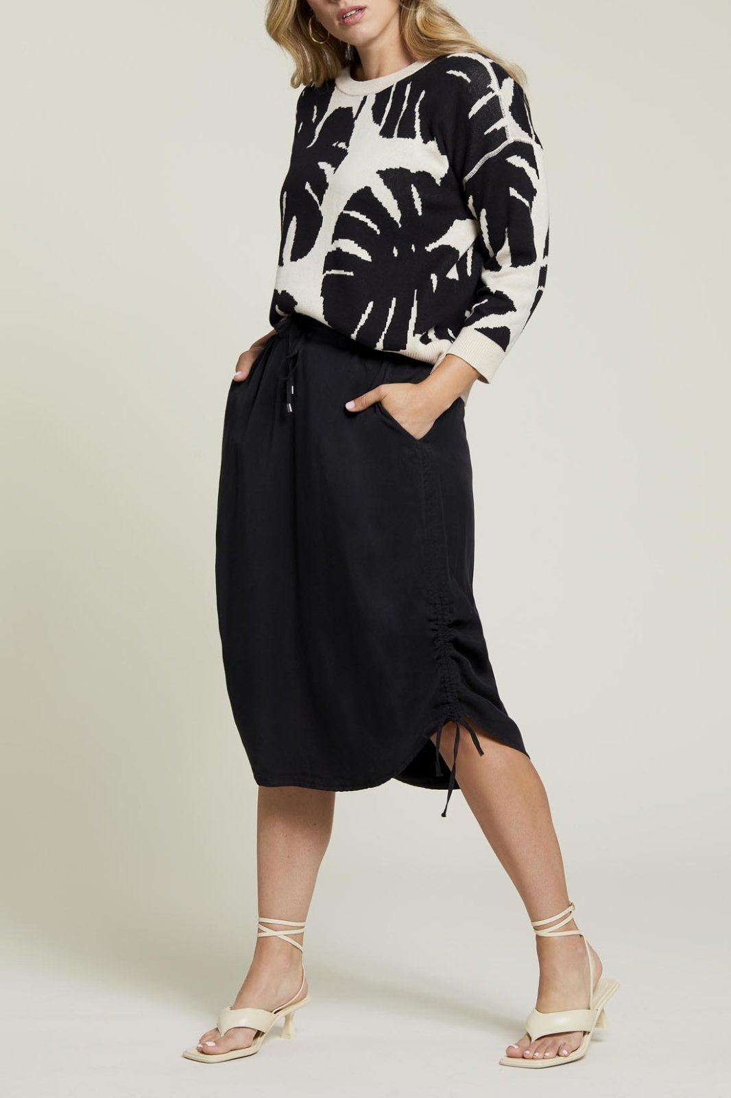 Pull On Skirt with Drawstring Side from Tribal - High Call Outfitters