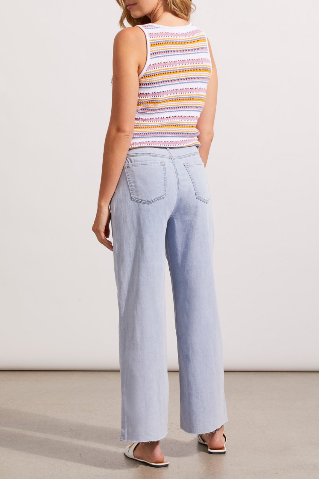 Brooke Pleated Wide Leg Denim from Tribal