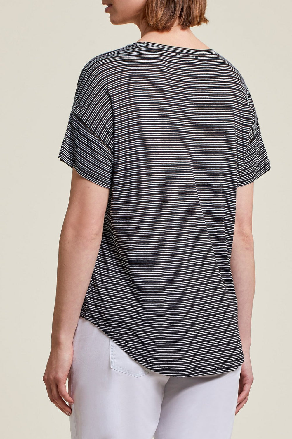 Striped Crew Neck Tee from Tribal - High Call Outfitters