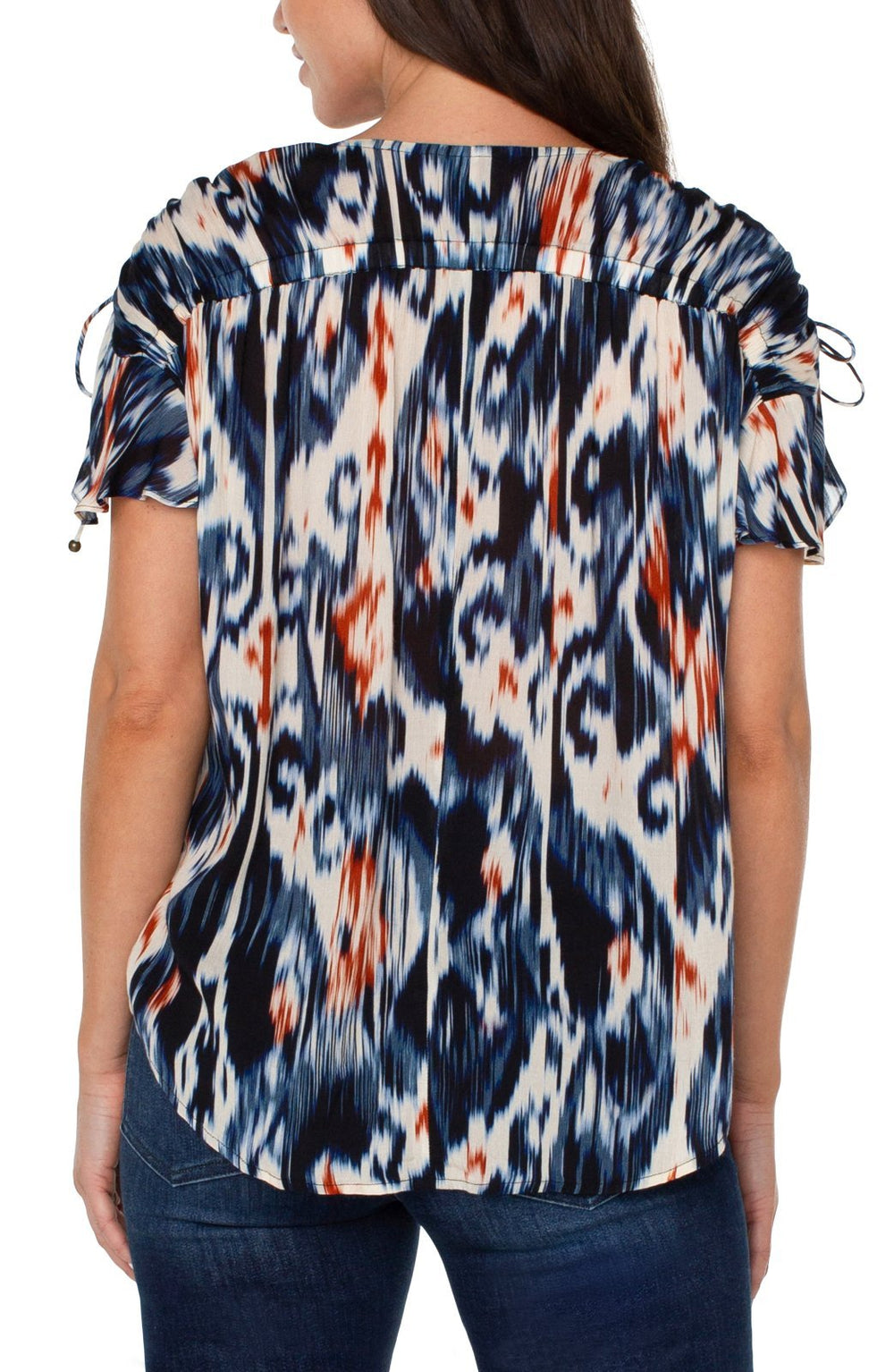 Shirred V Neck Top from Liverpool - High Call Outfitters