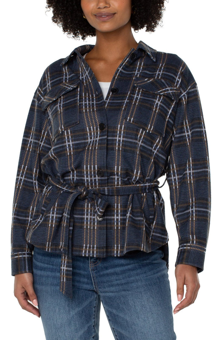 Belted Shirt Jacket from Liverpool - High Call Outfitters