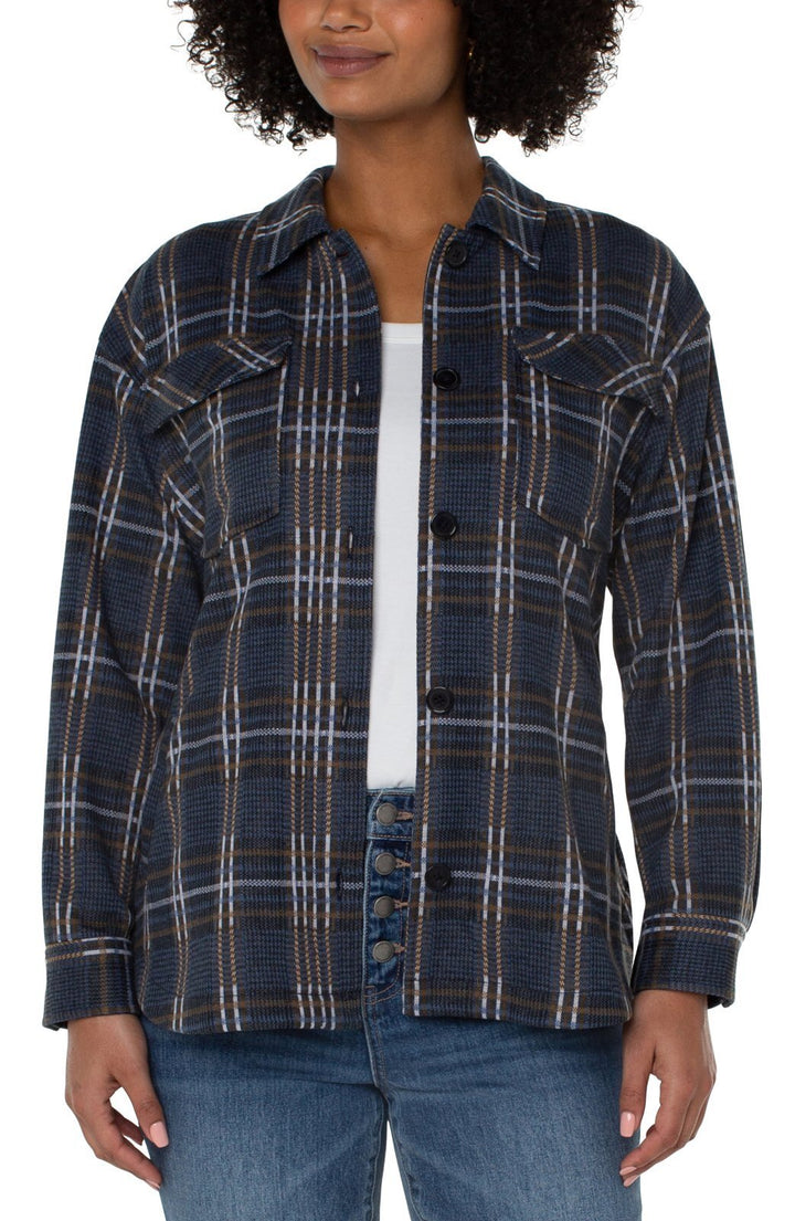 Belted Shirt Jacket from Liverpool - High Call Outfitters