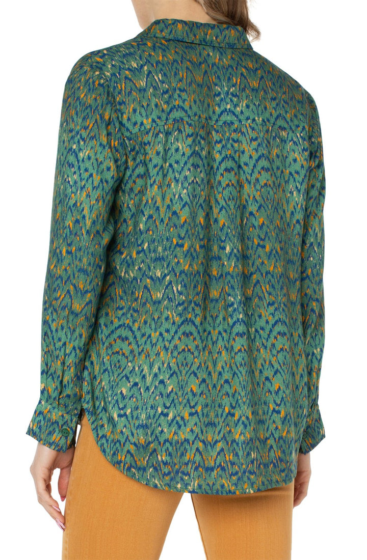 Ikat Print Blouse from Liverpool