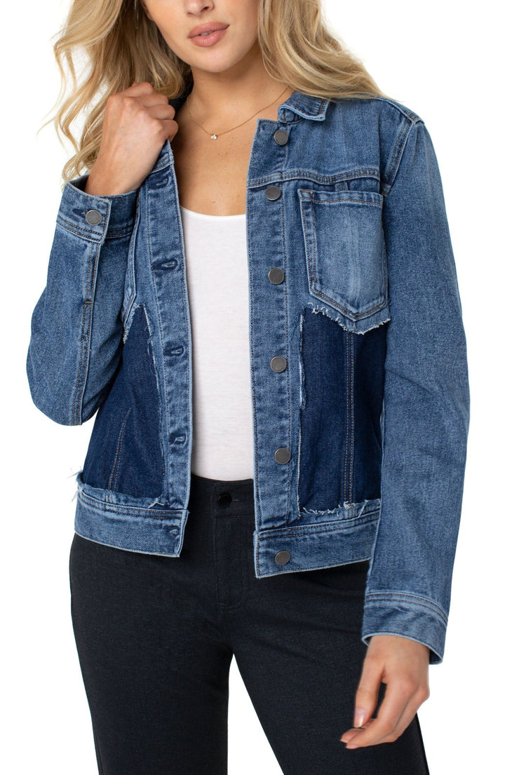 Cut Out Denim Jacket from Liverpool
