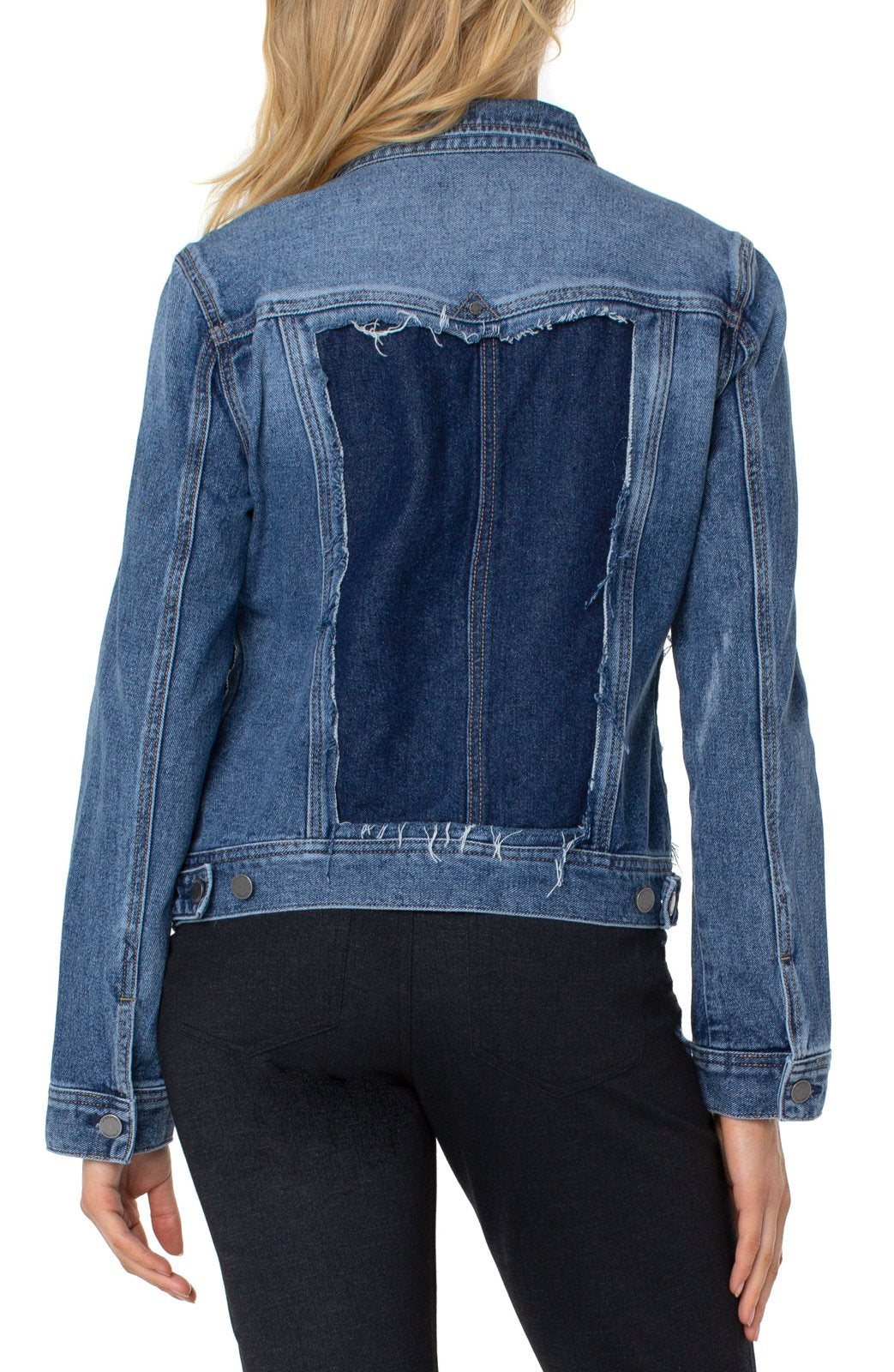 Cut Out Denim Jacket from Liverpool