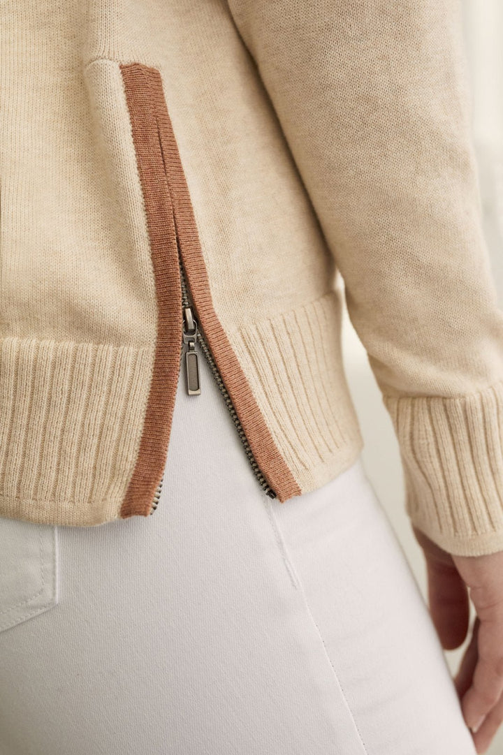 Long Sleeve V Neck Sweater from Tribal - High Call Outfitters