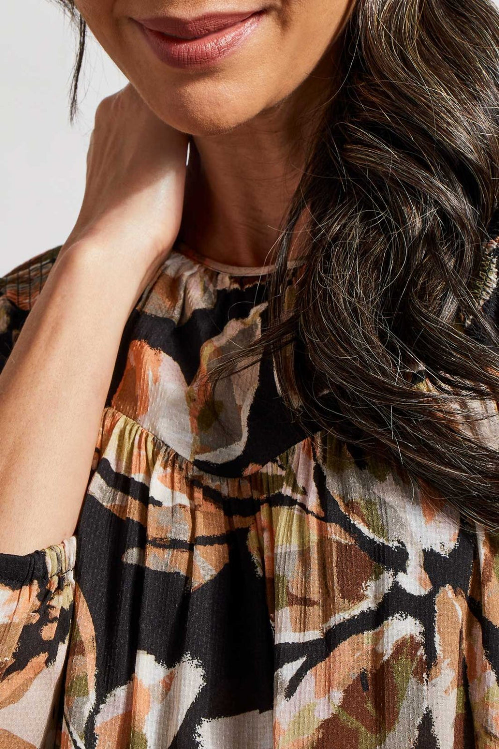 3/4 Sleeve All Over Print Top from Tribal - High Call Outfitters