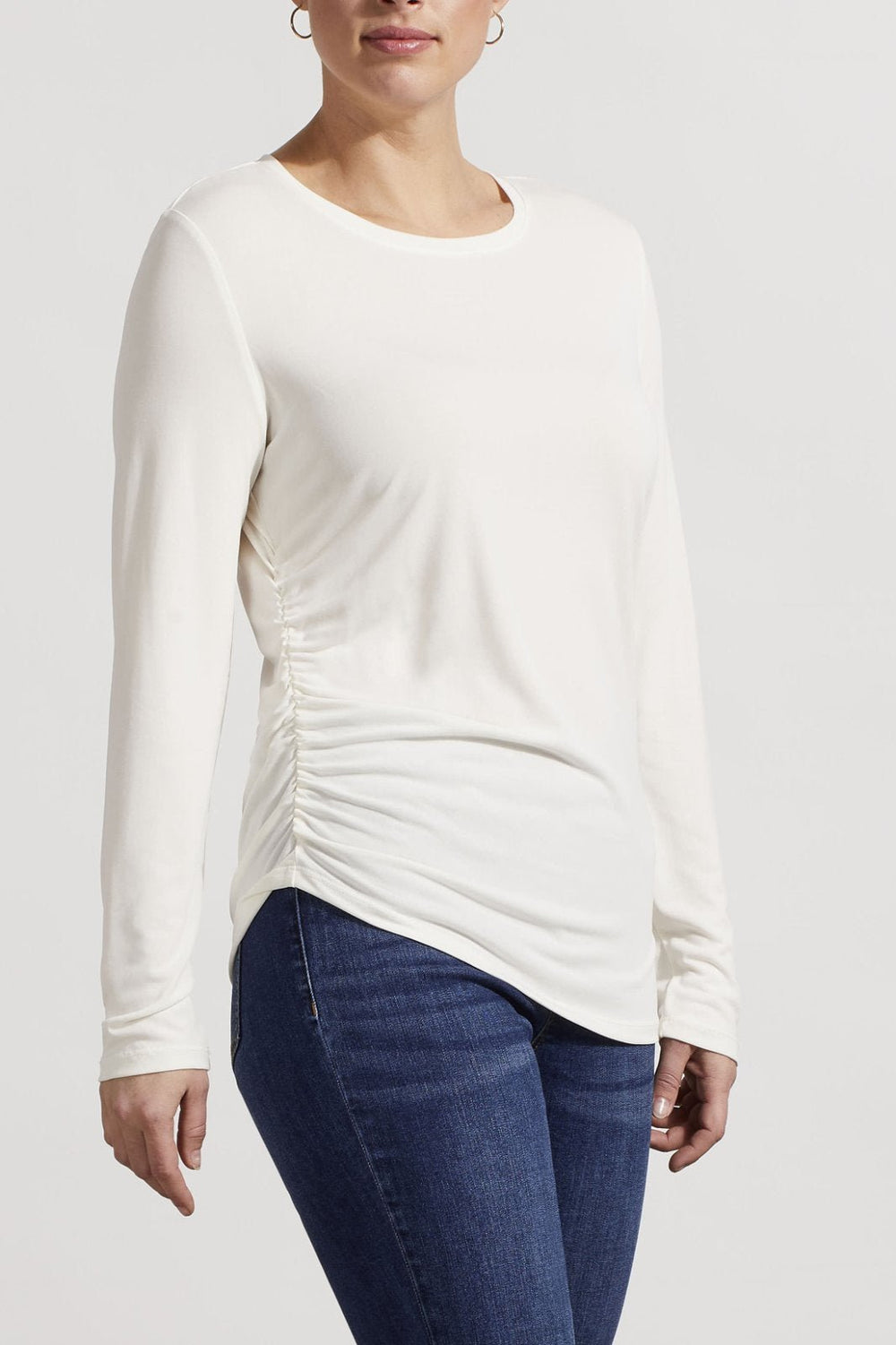 Ruched Side Knit Top from Tribal - High Call Outfitters