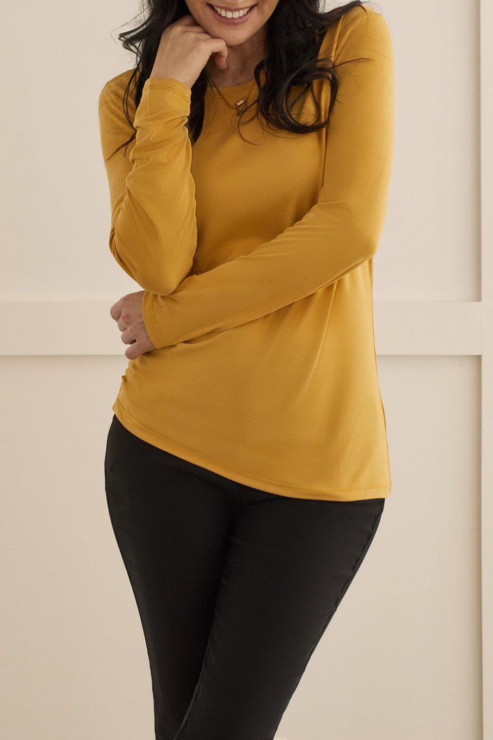 Ruched Side Knit Top from Tribal