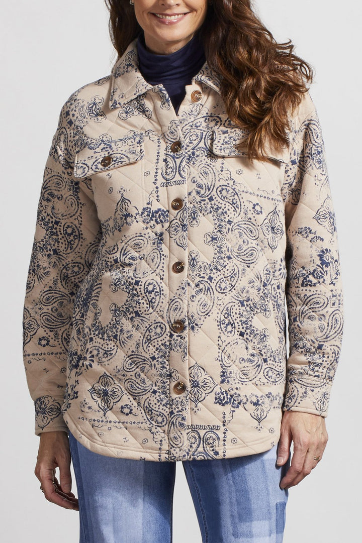 Quilt Print Shacket from Tribal