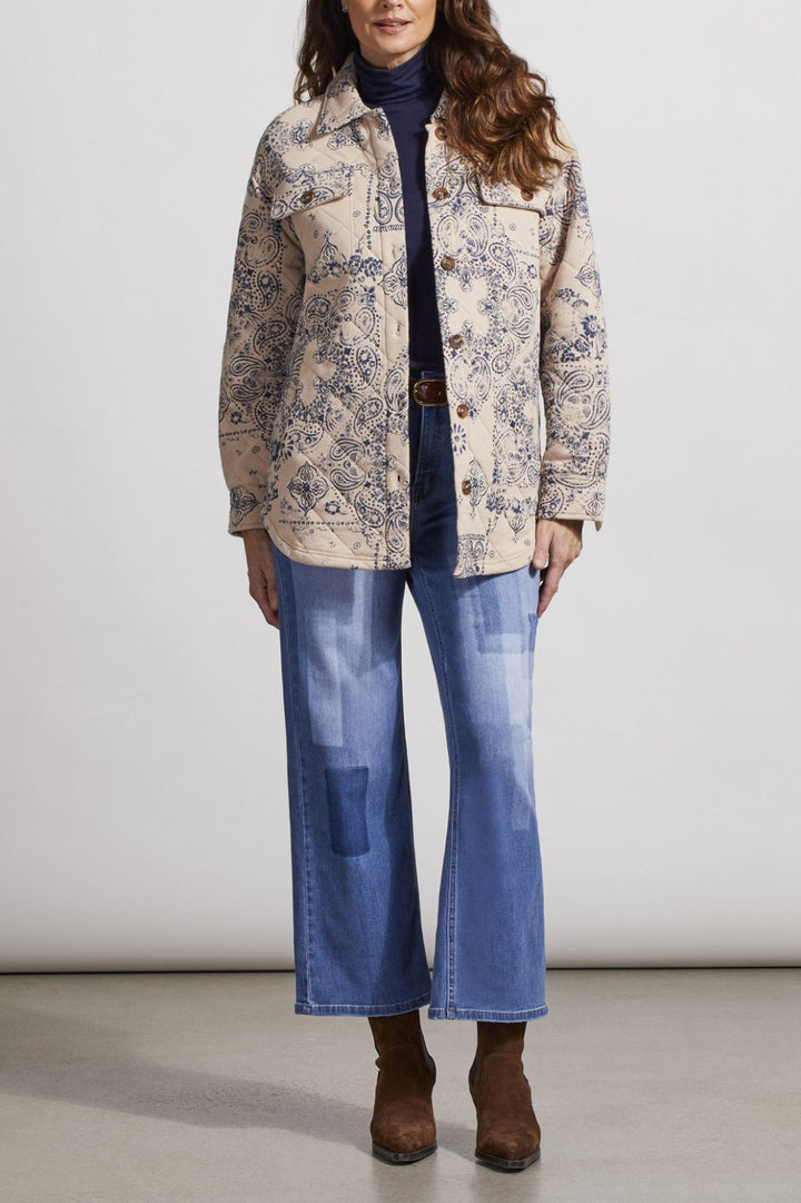 Quilt Print Shacket from Tribal